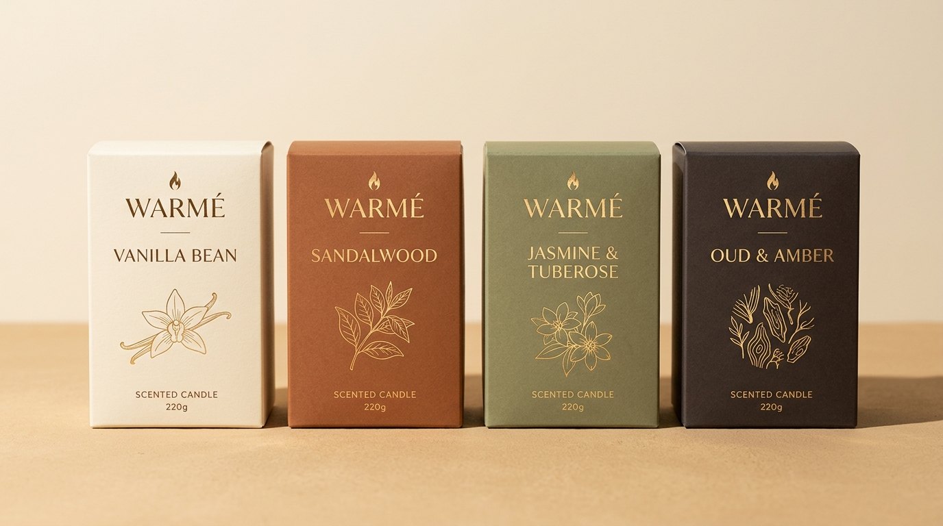WARMÉ four signature fragrance boxes
